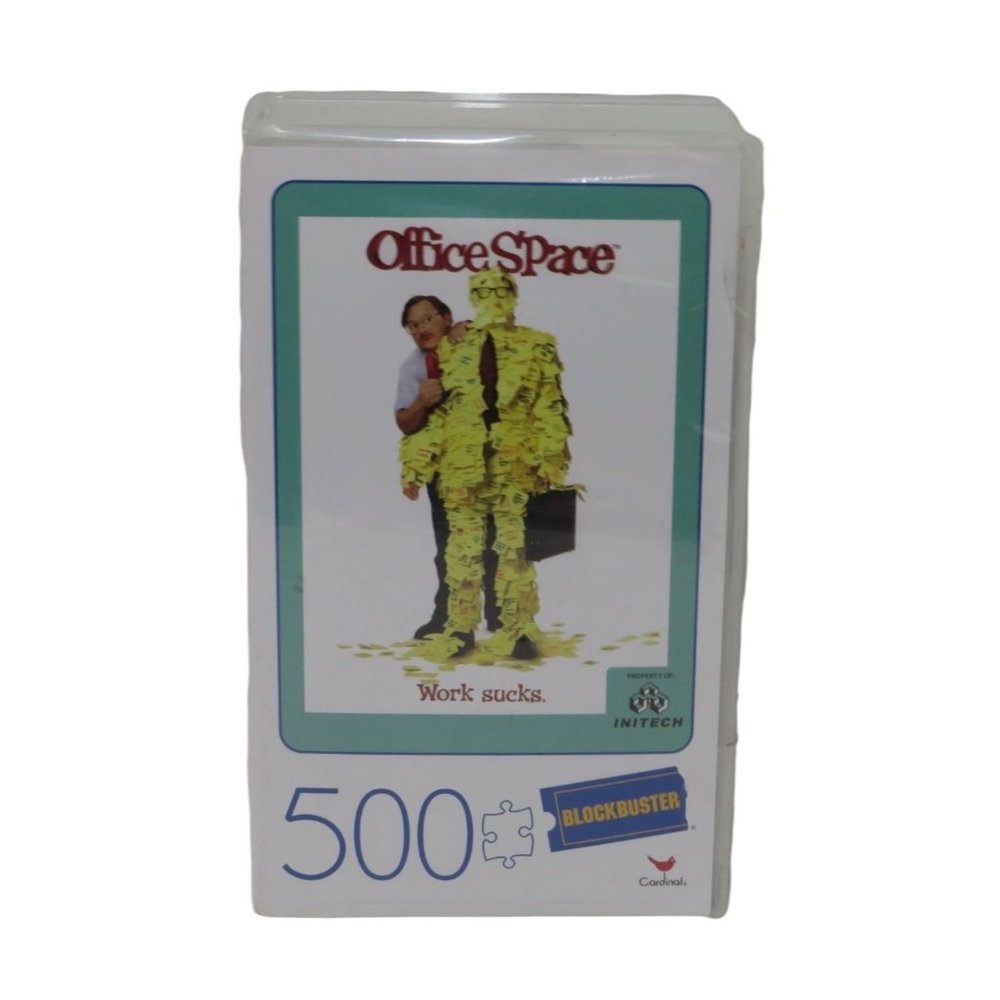 New Office Space 500 Piece BLOCKBUSTER Hard Case Puzzle by Cardinal